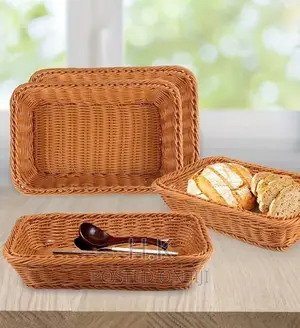 Rectangular Polypropylene Bread Basket Set of 4pcs