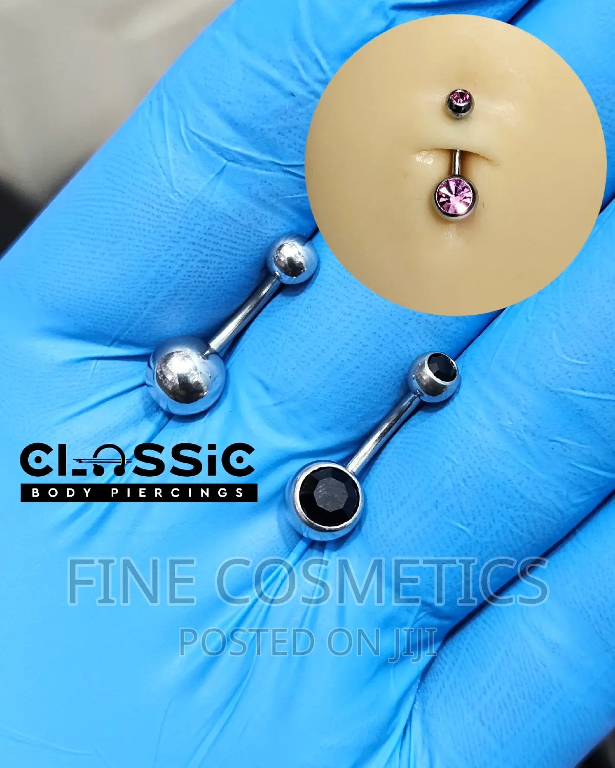 1PC Colored Belly Ring Stainless Navel /Umbilical Jewelry