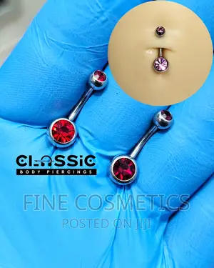 1PC Colored Belly Ring Stainless Navel /Umbilical Jewelry