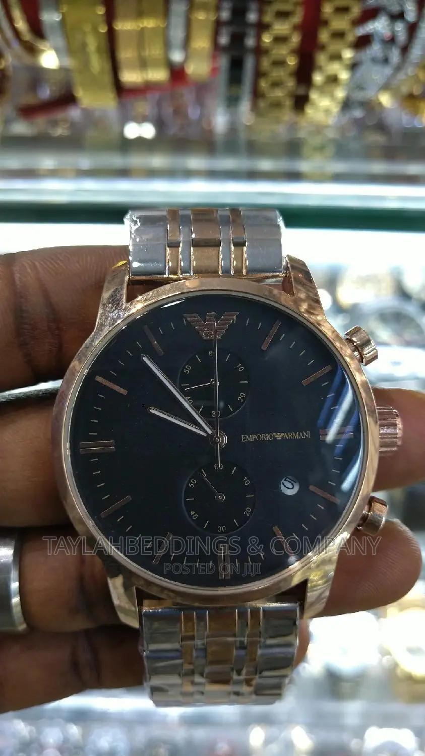 Emporio Armani Silver Men's Chronograph Watch AR80009