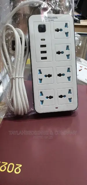 Extension Board, Power Strip With 20W Fast PD/Type C, 2500W