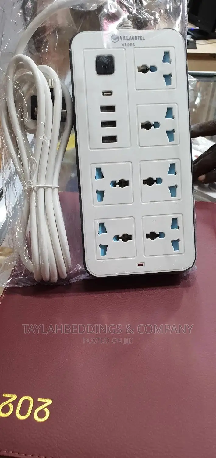 Extension Board, Power Strip With 20W Fast PD/Type C, 2500W
