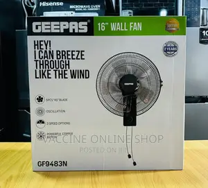Geepas Wall Fan 3speeds/ Geepas Wall Fan GF9