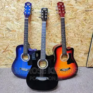 Dream Maker Multicolored Acoustic Guitar With FREE Plectrum.
