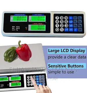 Electronic Price Computing Digital Commercial Scale