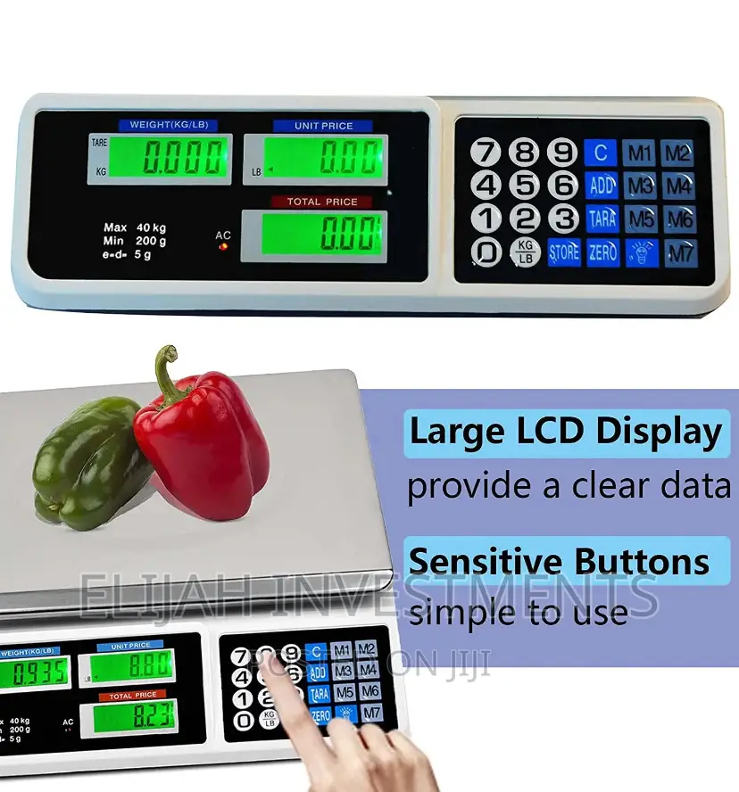 Electronic Price Computing Digital Commercial Scale