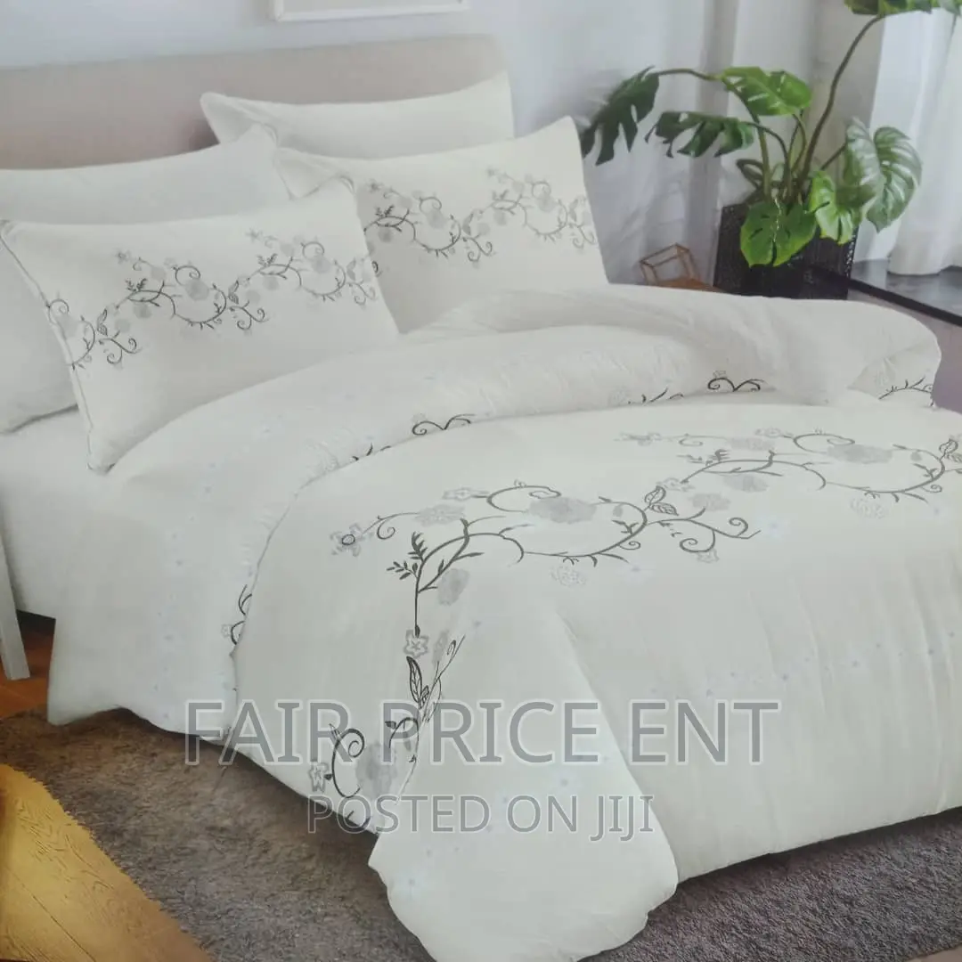Cotton Duvet Cover Set 6x6.( White)