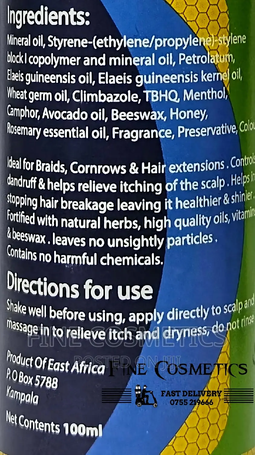 1PC BEAUTEX Anti-Itch Oil | Hair and Scalp Anti-Dandruff Oil