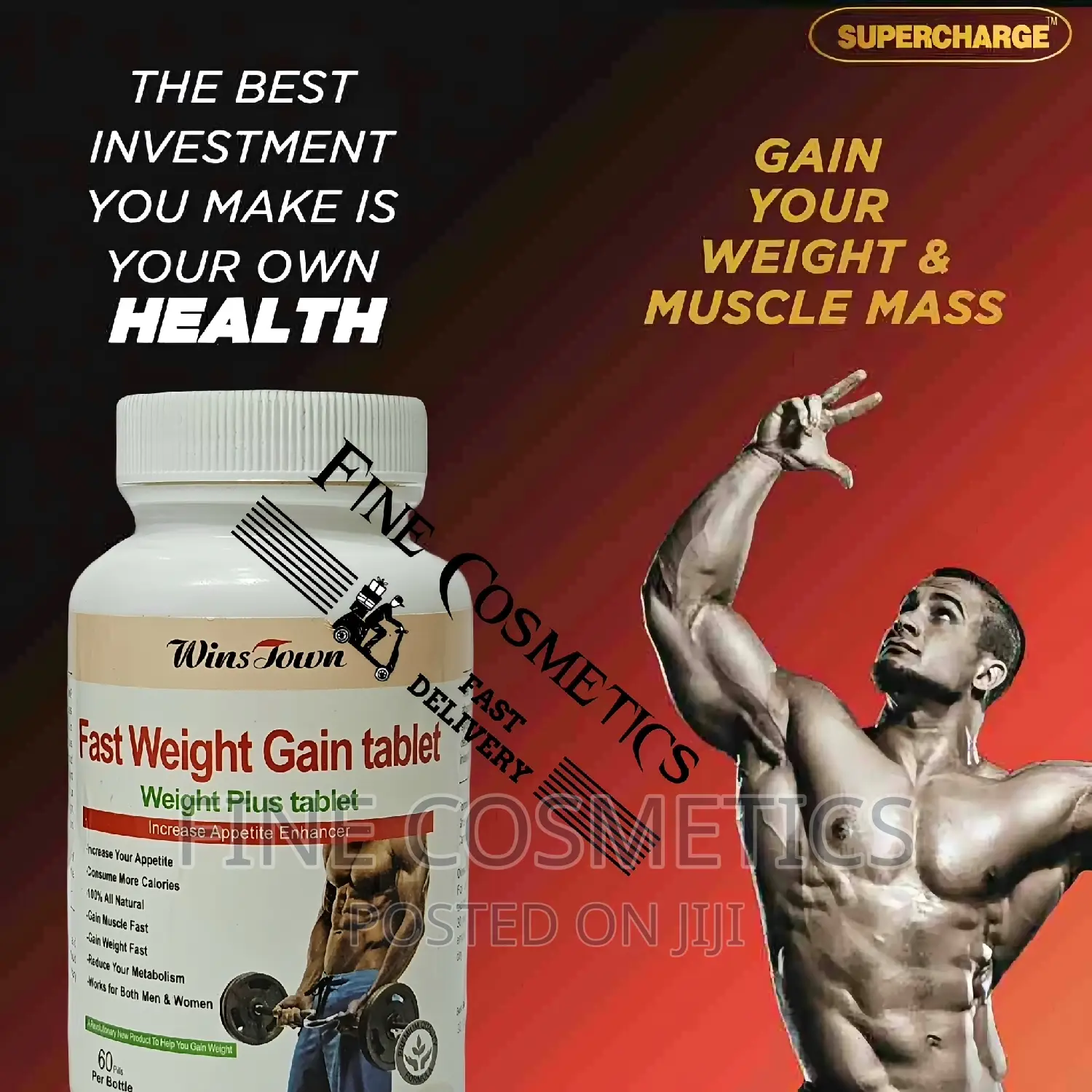 Unisex Fast Weight Gain Tablets, Body Building Muscle Growth