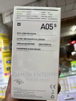 New Itel A05s 32 GB Black