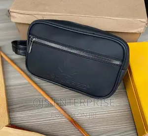 Leather Cosmetic Belt Bag