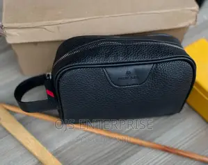 Leather Cosmetic Belt Bag