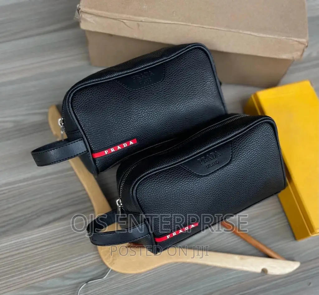 Leather Cosmetic Belt Bag