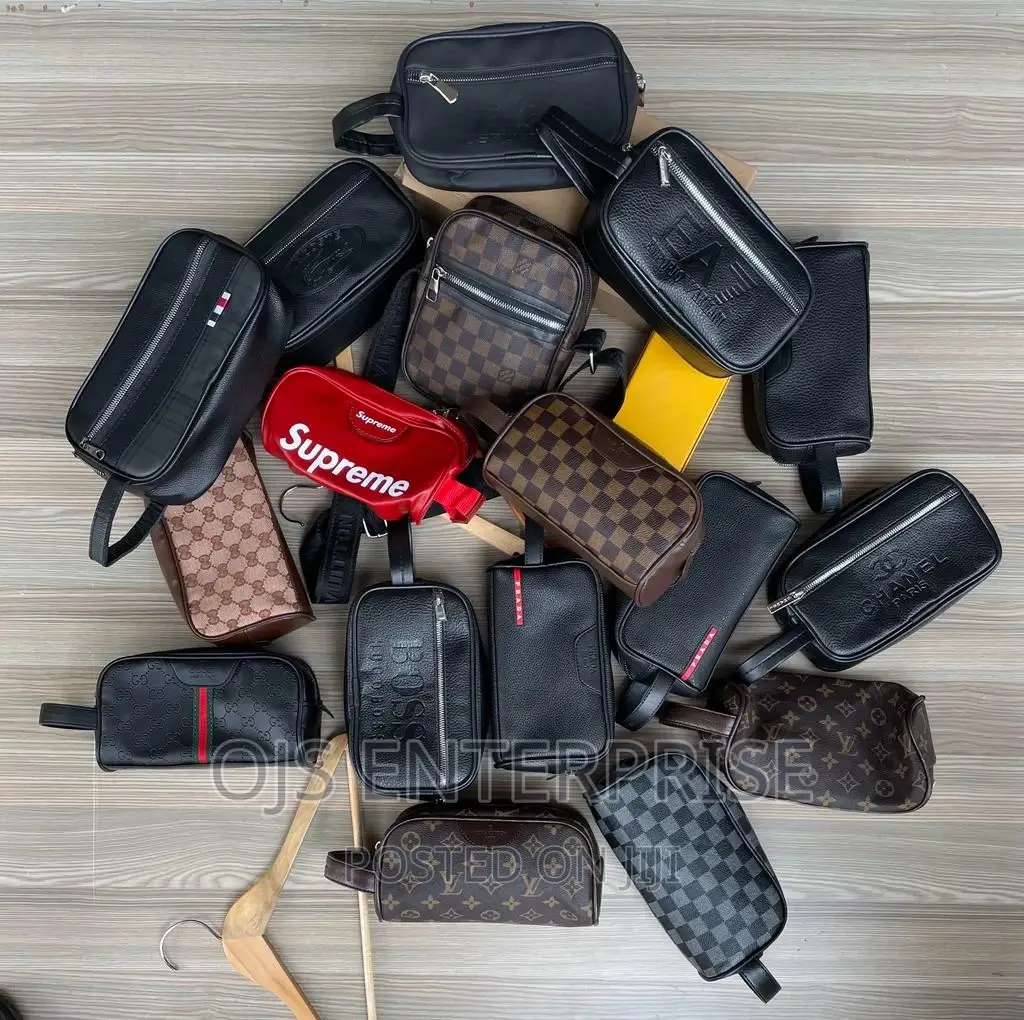 Leather Cosmetic Belt Bag