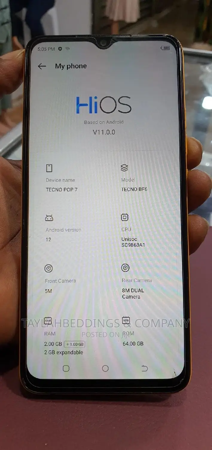 Tecno Pop 7 64 GB Yellow