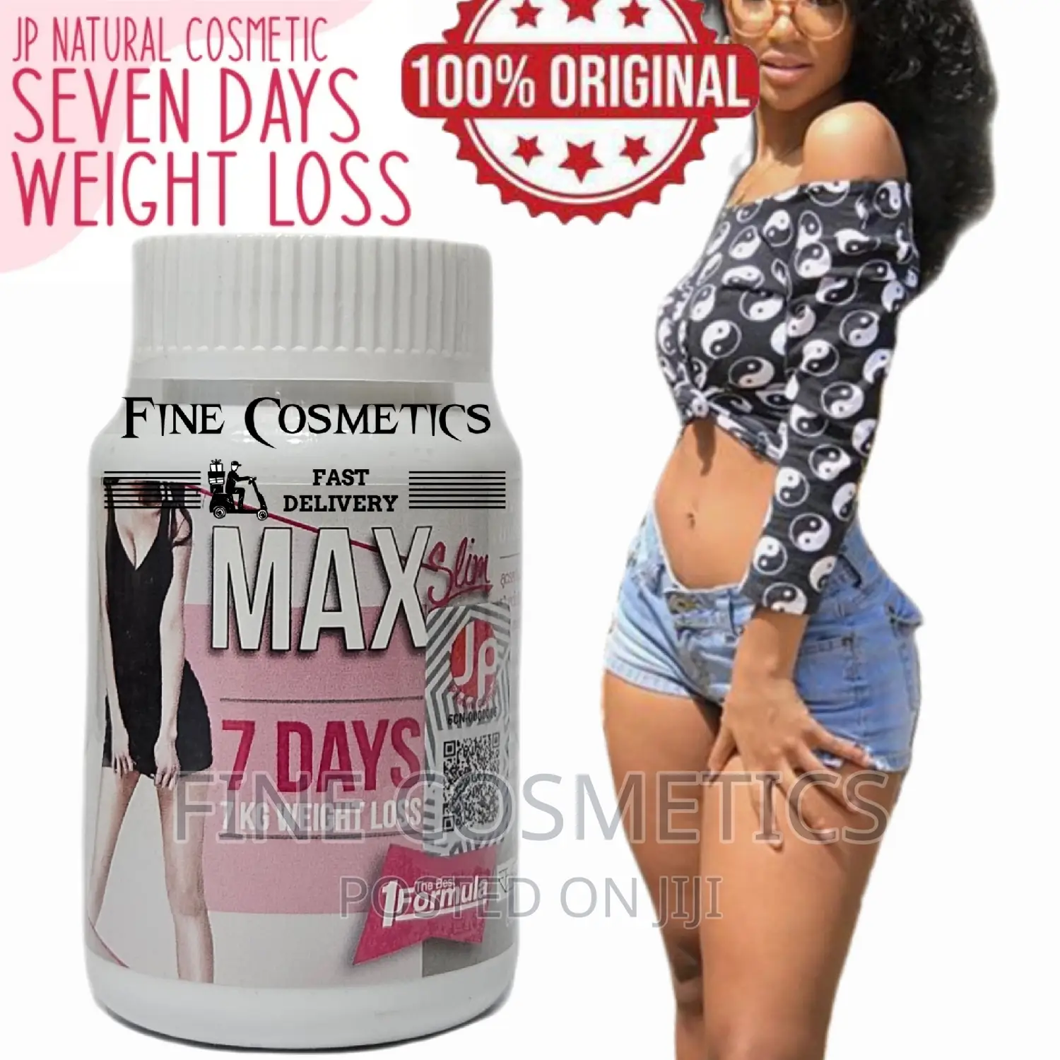 MAX SLIM 7days Slimming Weight Loss Waist Fat Burner 30caps.