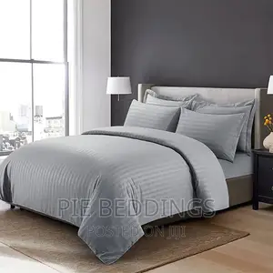 Quality Plain Grey Hotel Bedcover