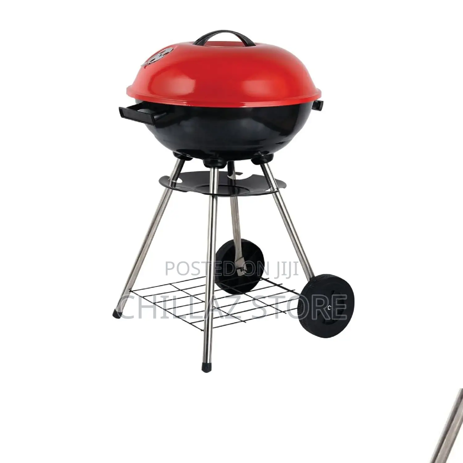 Wheeled BBQ Kettle Standing Grill.