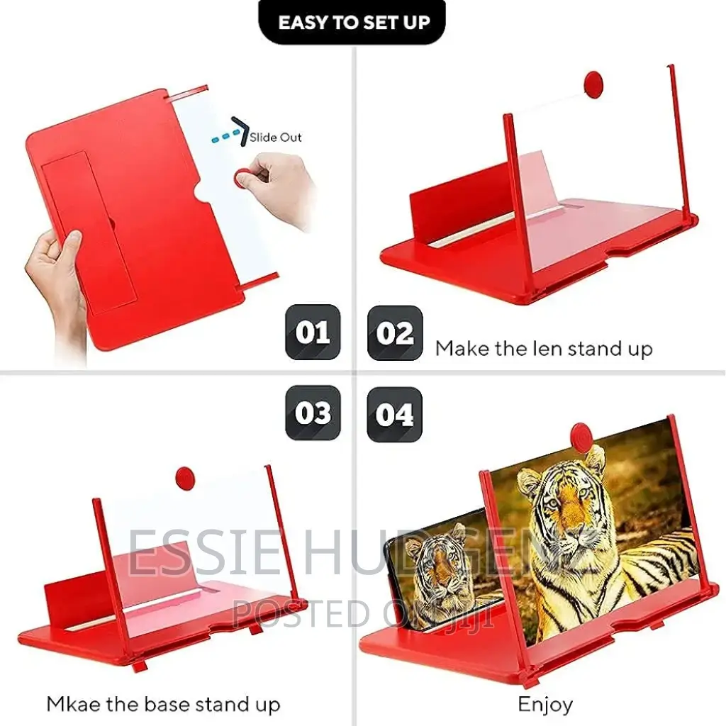 Mobile Phone Screen Magnifier, Amplifier With Holder Stand