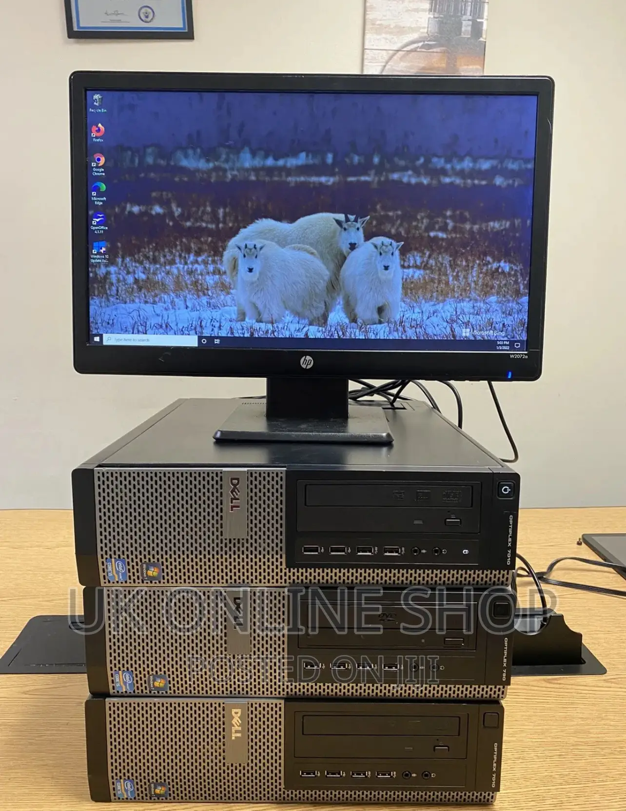 Desktop Computer Dell OptiPlex 3010 4GB Intel Core I5 HDD 500GB