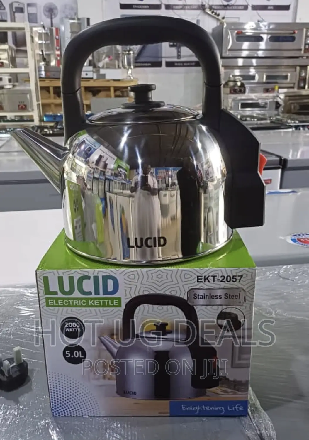 5L Lucid Stainless Steel Electric Kettle, 5.0ltrs – Silver