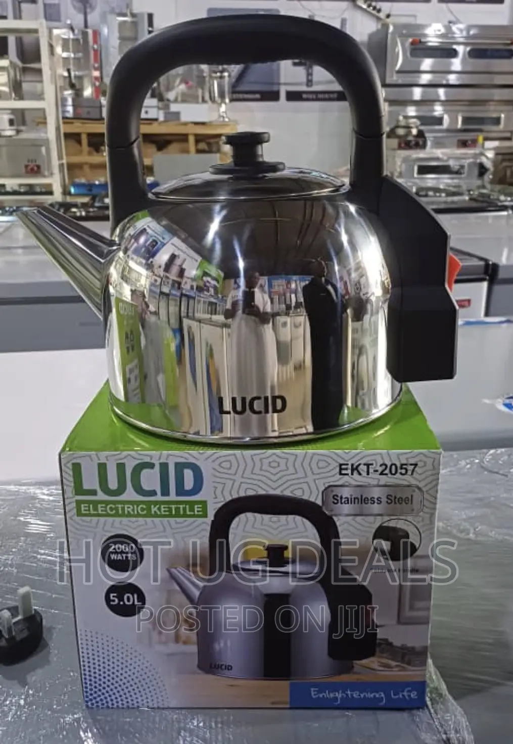 5L Lucid Stainless Steel Electric Kettle, 5.0ltrs – Silver