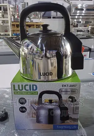5L Lucid Stainless Steel Electric Kettle, 5.0ltrs – Silver