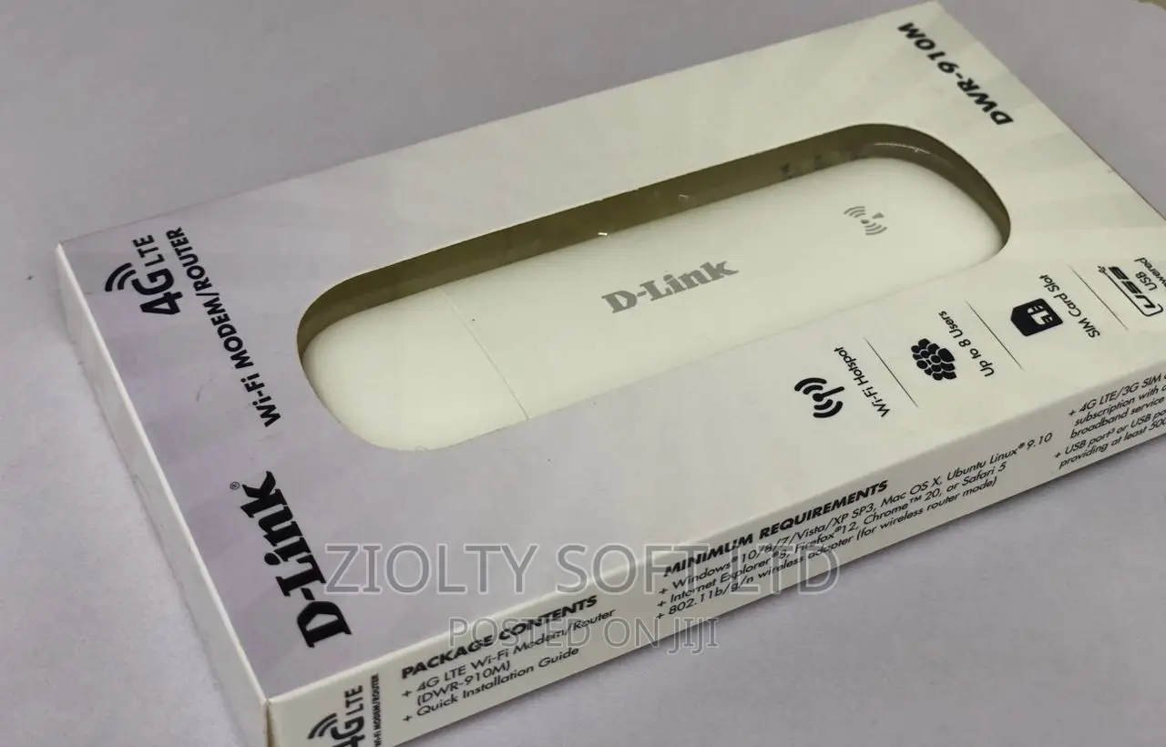 DLink 4G LTE Modem in Central Division Networking Products, Ziolty
