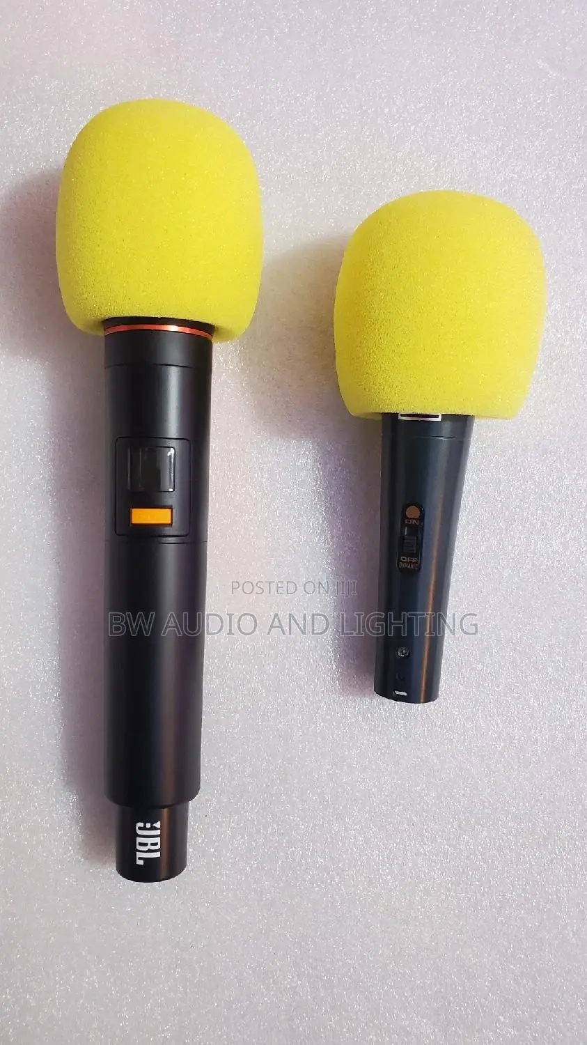 Microphones Covers /Microphone Sponge Yellow and Black