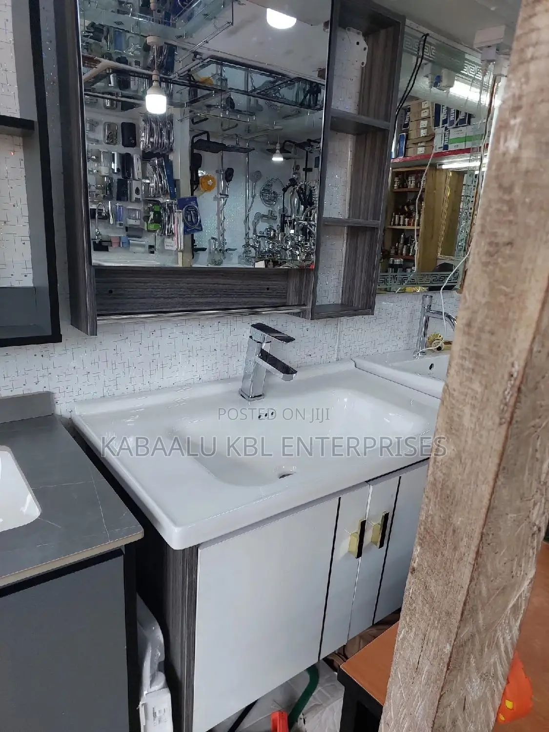 Drawer Basins Complete (Basin Cabinet and Mirror)Vanity Unit