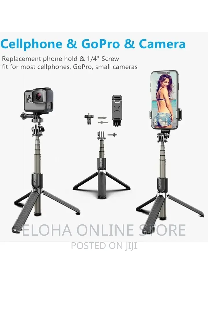 Multifunctional Wireless Tripod Stand Selfie Stick