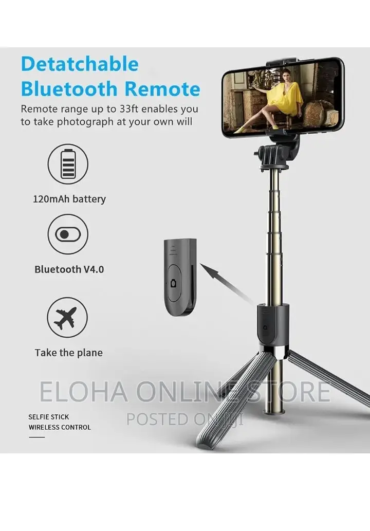 Multifunctional Wireless Tripod Stand Selfie Stick
