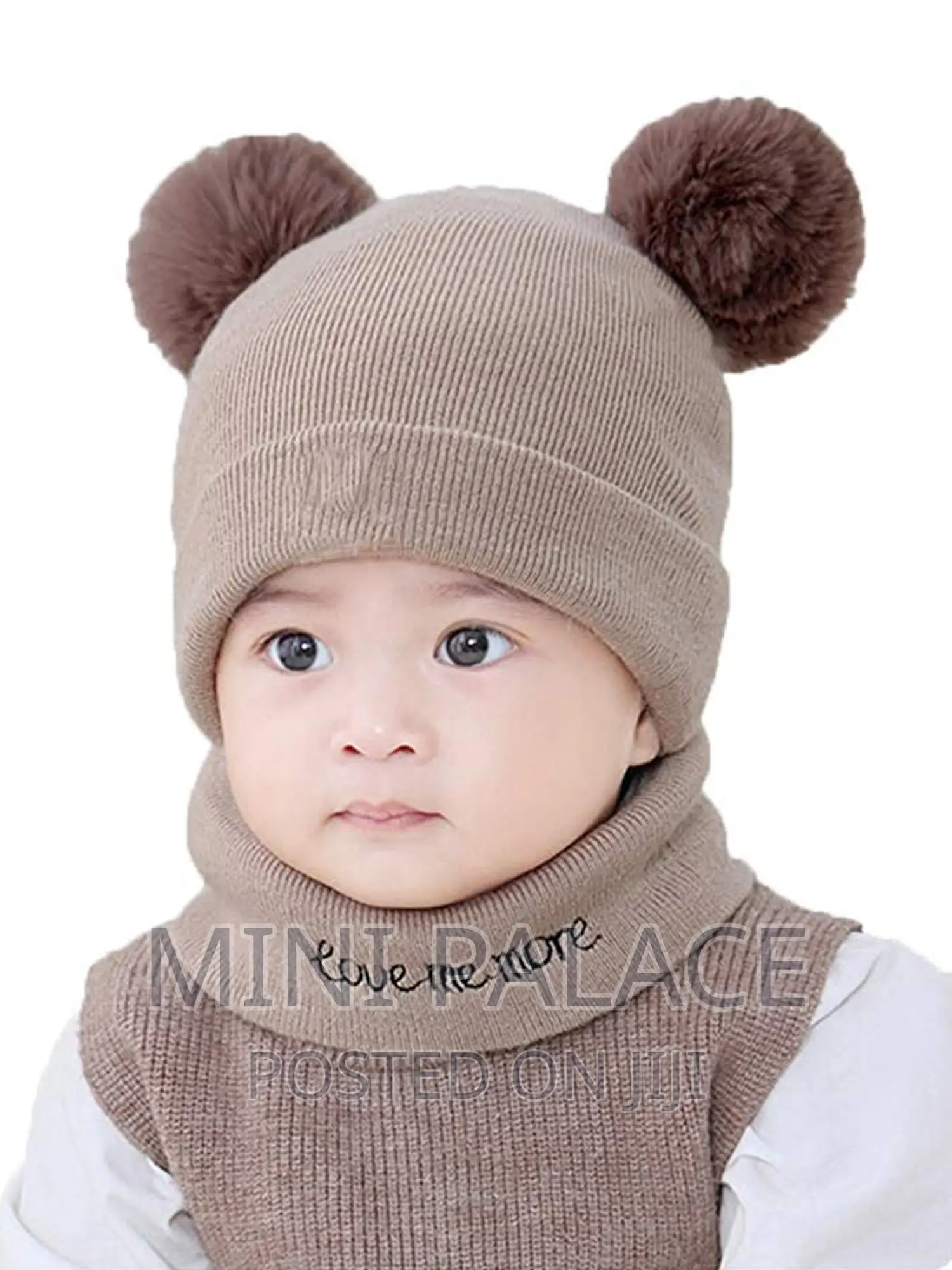 Baby Cap With Scarf