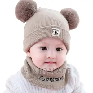 Baby Cap With Scarf