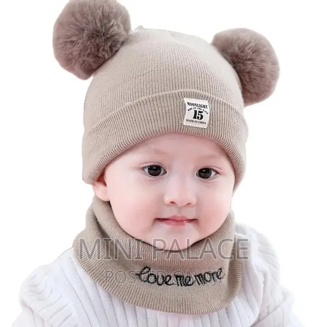 Baby Cap With Scarf