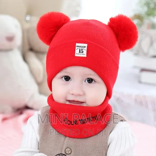 Baby Cap With Scarf