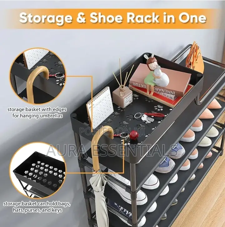 Multifunctional 4tier Shoe And Bag Rack