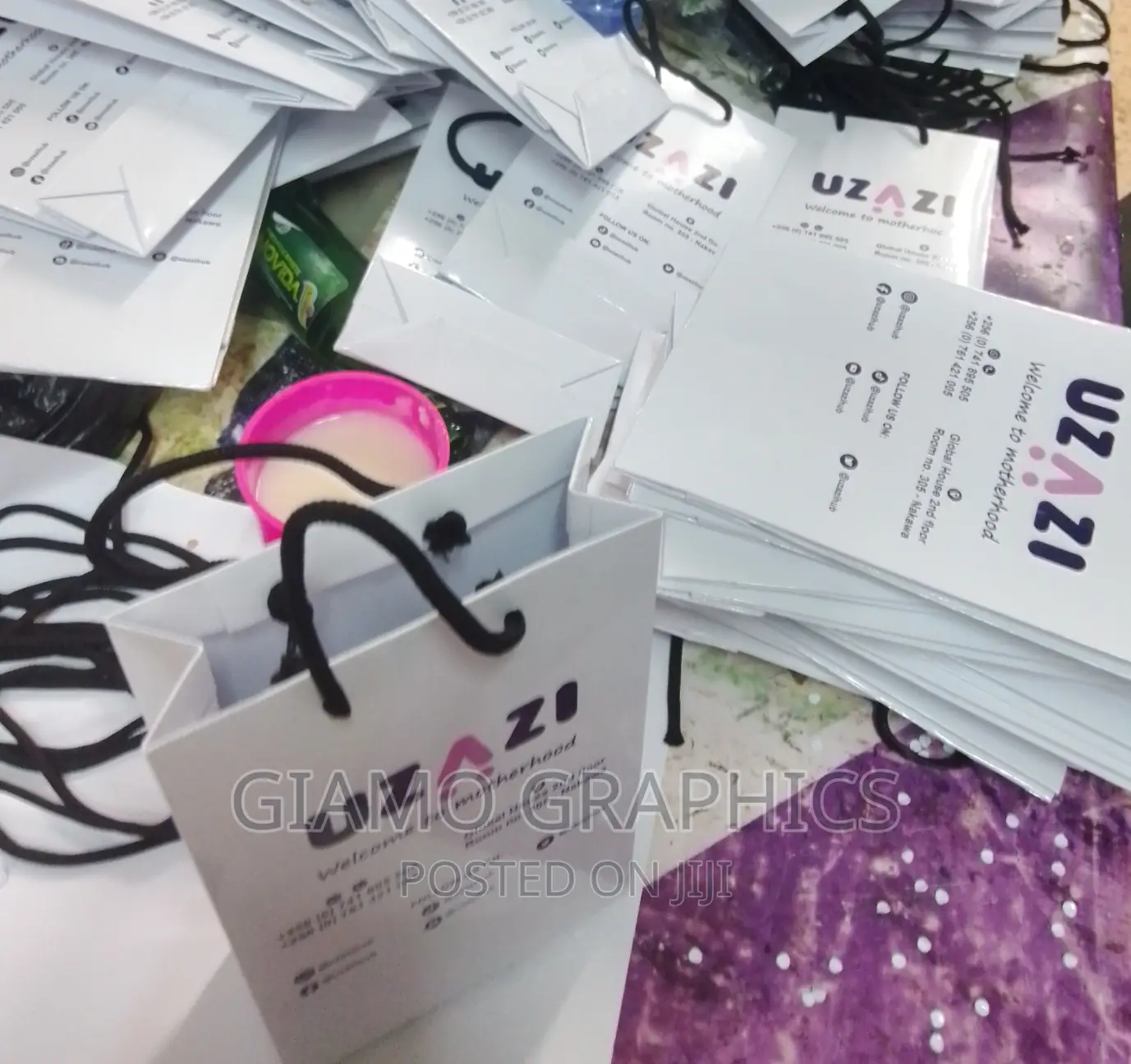 White Branded Paper Bags A3