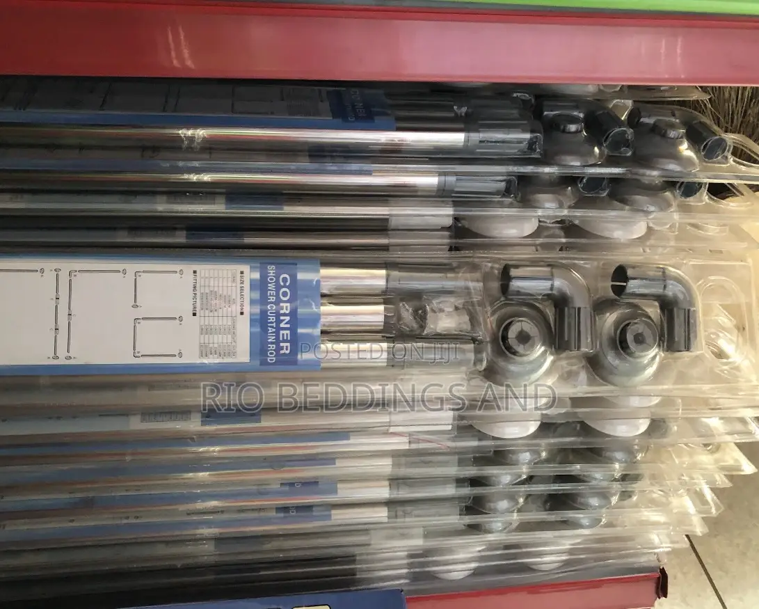Adjustable Corner Shower Curtain Rod