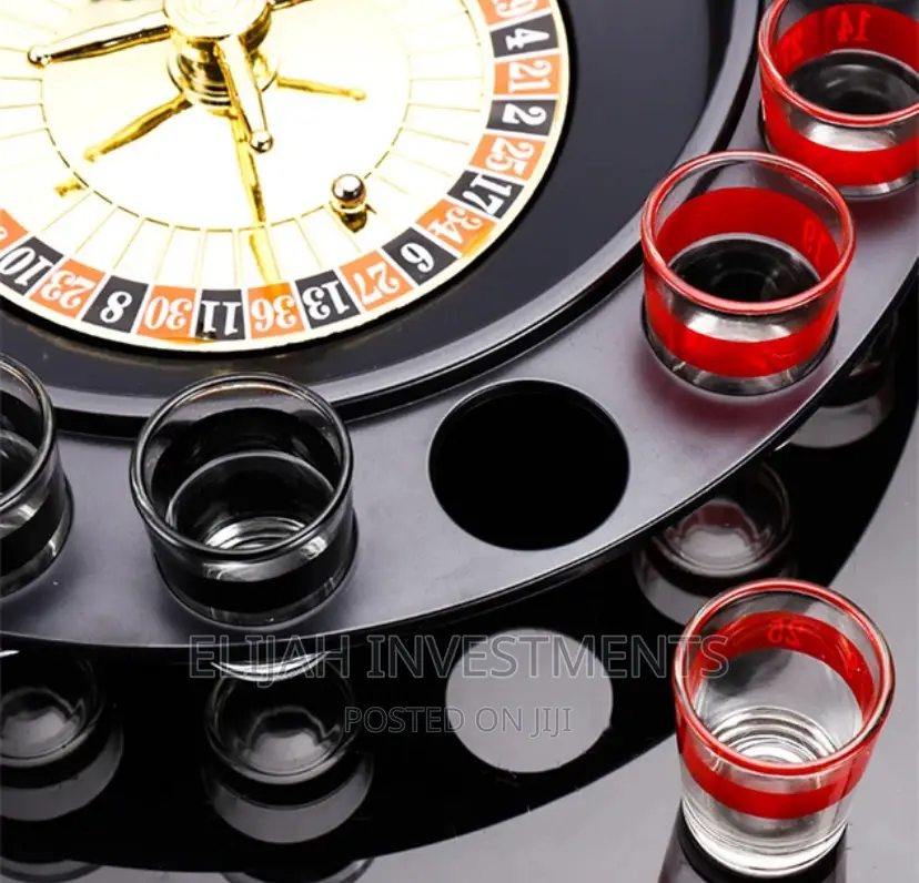 Short Glass Drinking Roulette Set