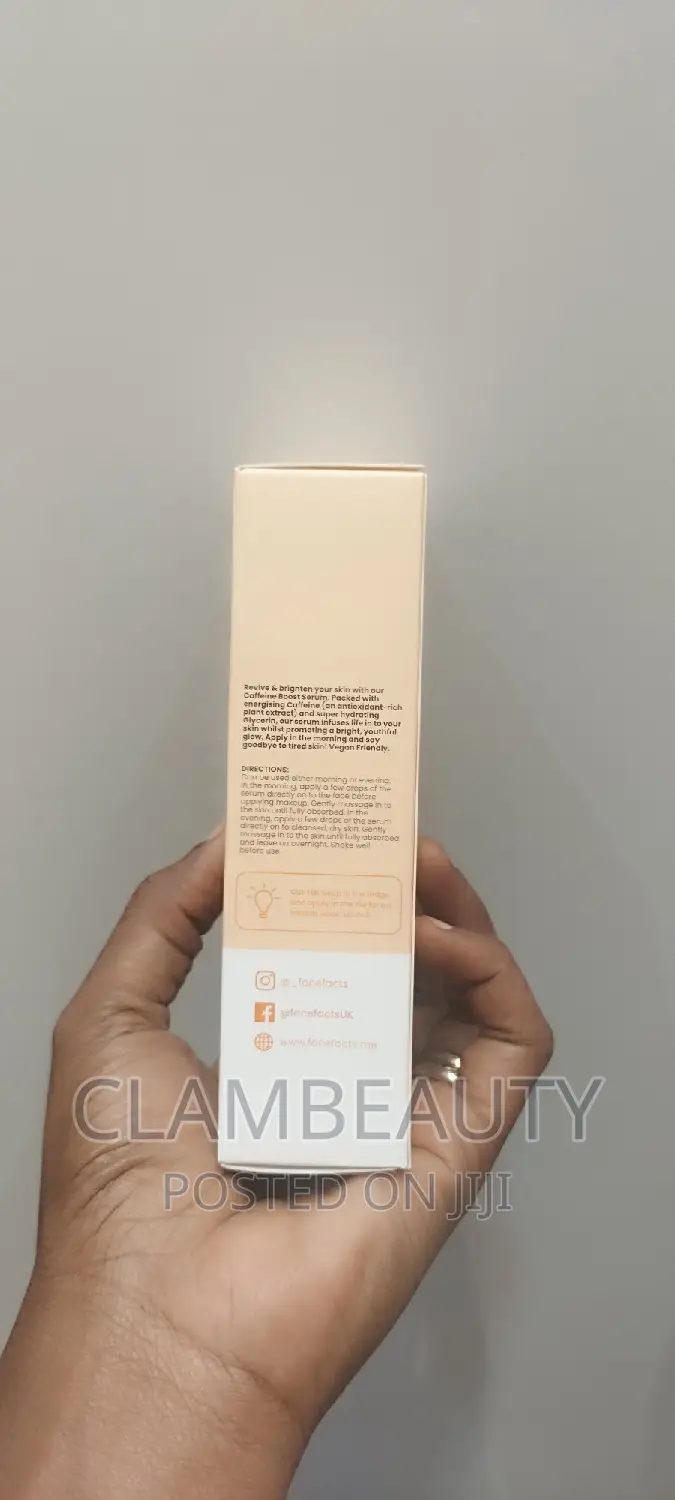 Face Facts Caffeine Facial Serum Revive + Brighten