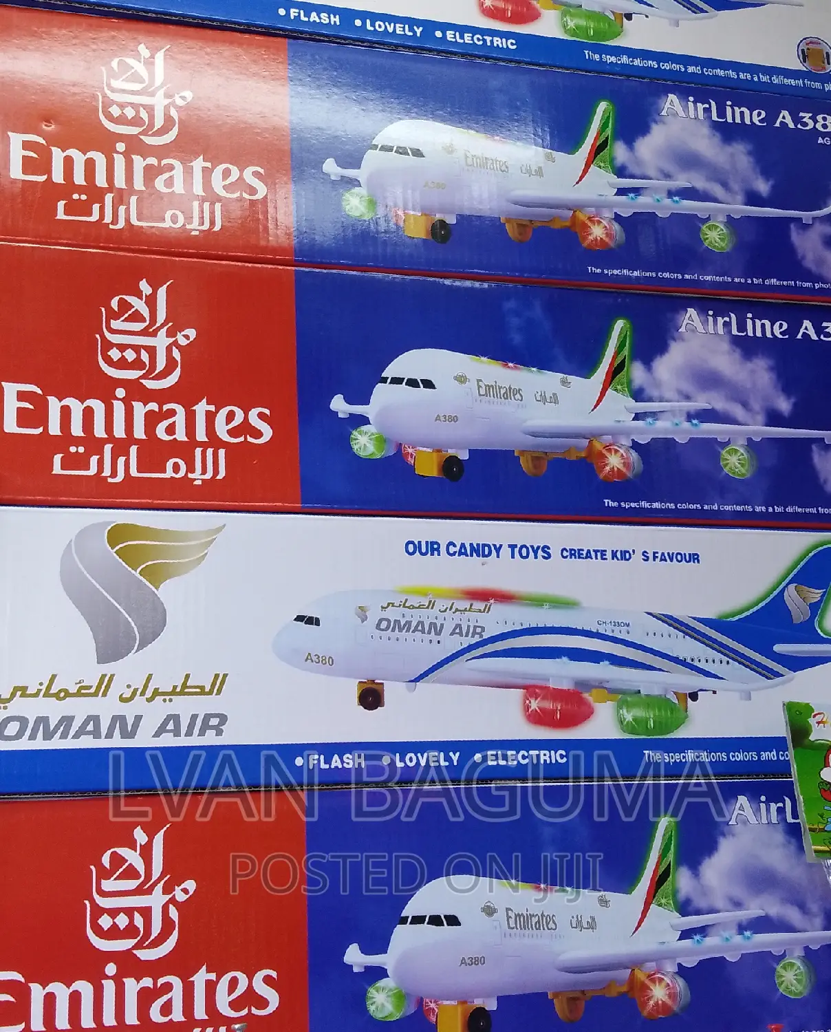 Aeroplane Air Bus Toy for Kids - Battery Powered, Lights
