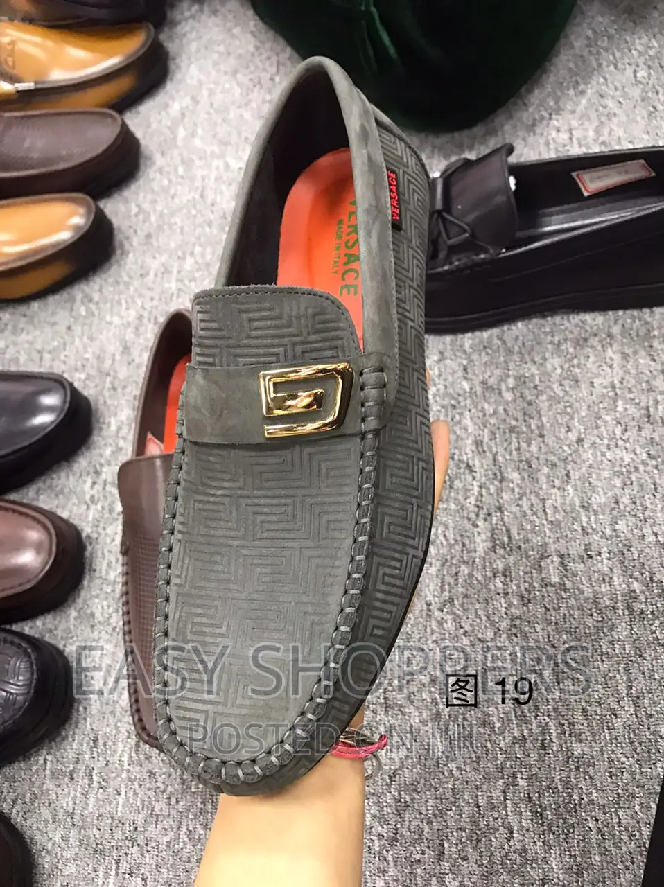 New Men's Leather Shoes Luxury Royal Style Army Green