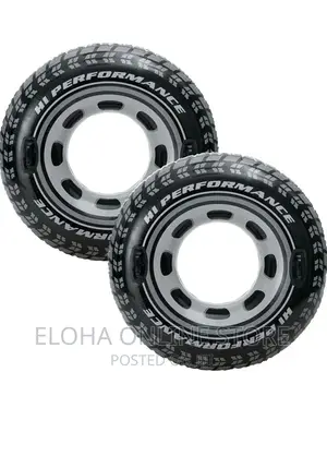 Tyre Style Inflatable Swim Ring With a Pump