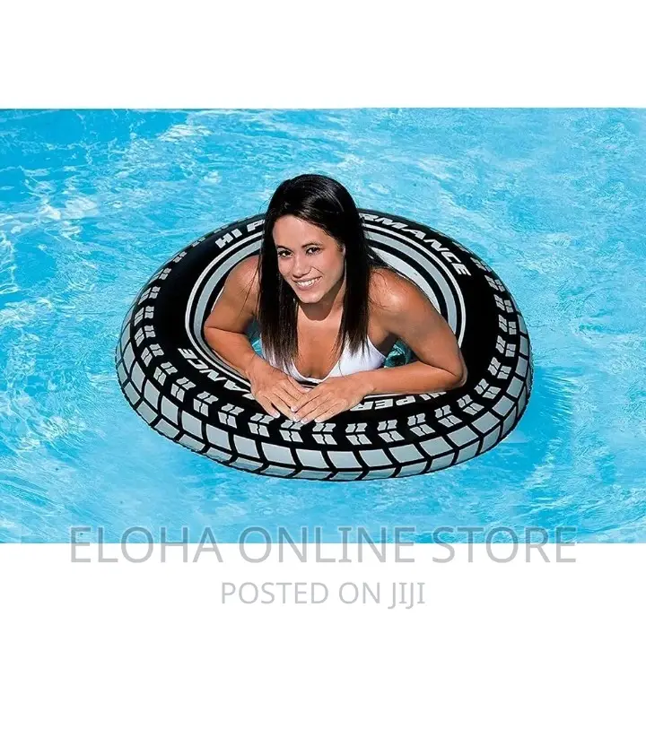 Tyre Style Inflatable Swim Ring With a Pump