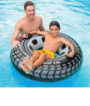 Tyre Style Inflatable Swim Ring With a Pump