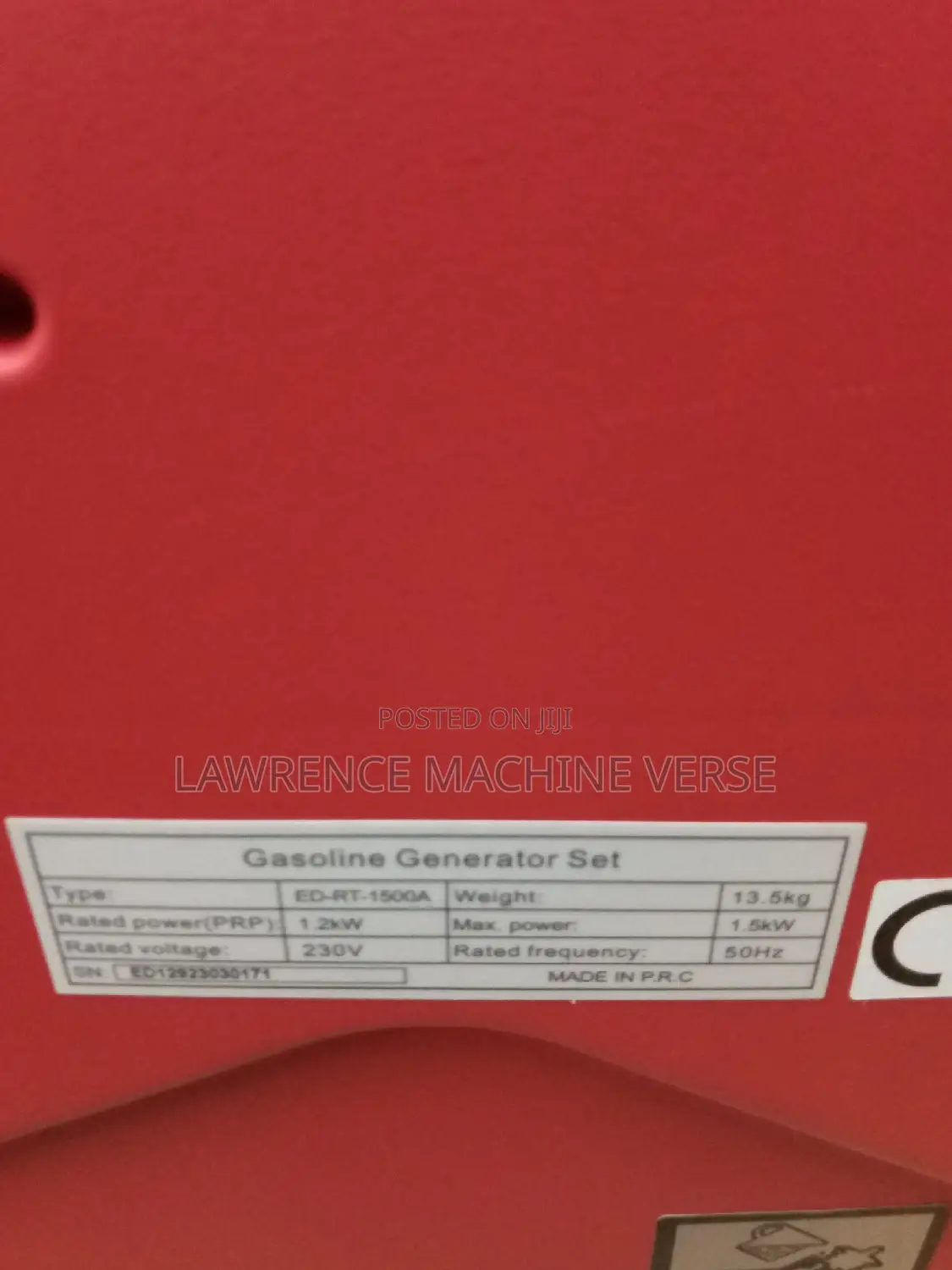 Silent Generator ED-RT 1500 A