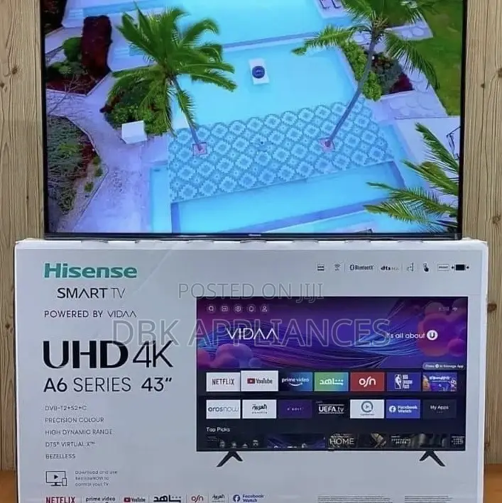 Hisense 43inch Smart 4uhd Smart TVS Available