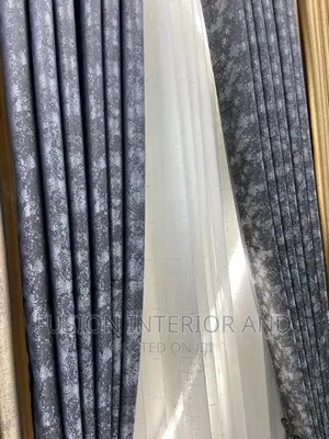 Animal Print Dark Gray Curtain