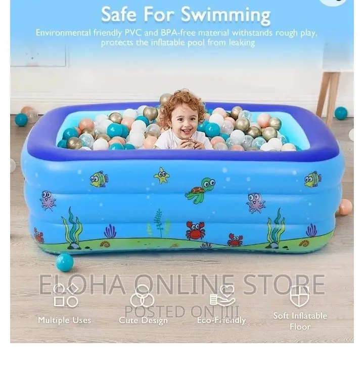 Three Ring Rectangular Swimming Pool